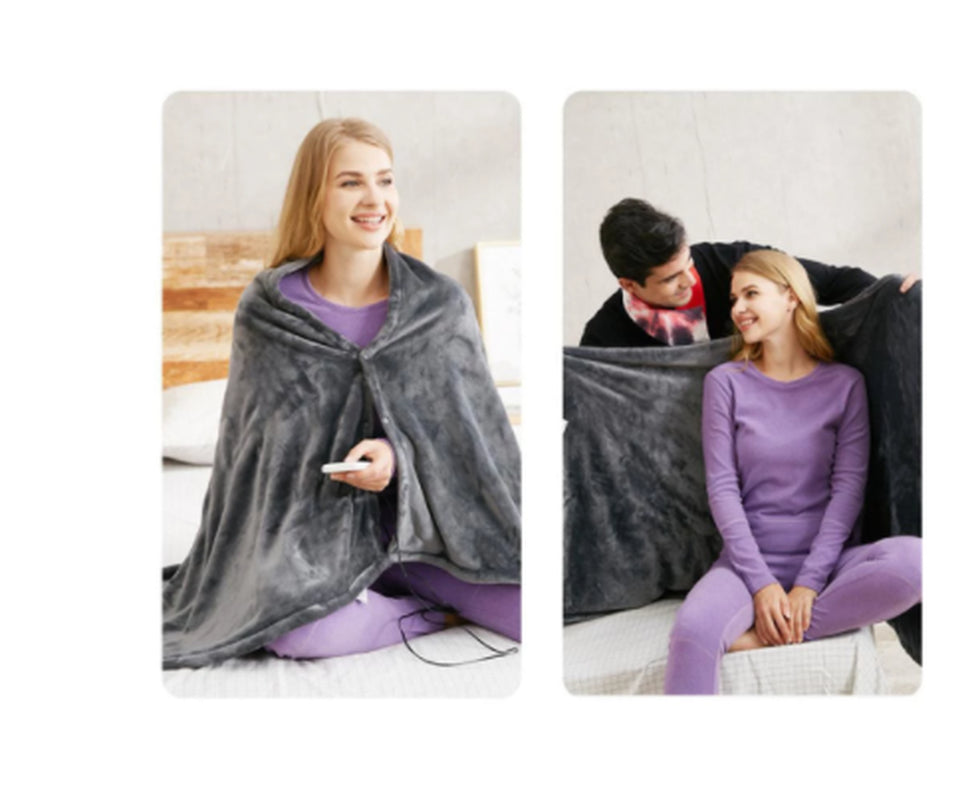 Winter Throw Blanket ⛄ Usb Heated Warm Shawl Plush Throw Over Blanket
