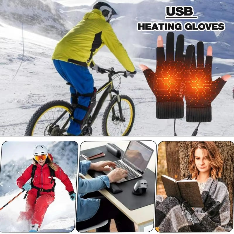 USB Heated Gloves for Women and Menββπ§€ππ
π€Άπ€³ Detachable Non Slip Portable Heated
