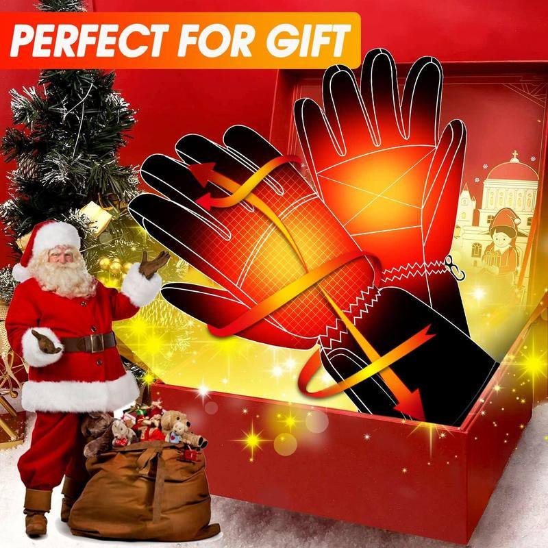 USB Electric Heated Gloves,โโ๐งค๐ 1 Set Waterproof Touch Screen Insulated Arthritis Hand Warmer