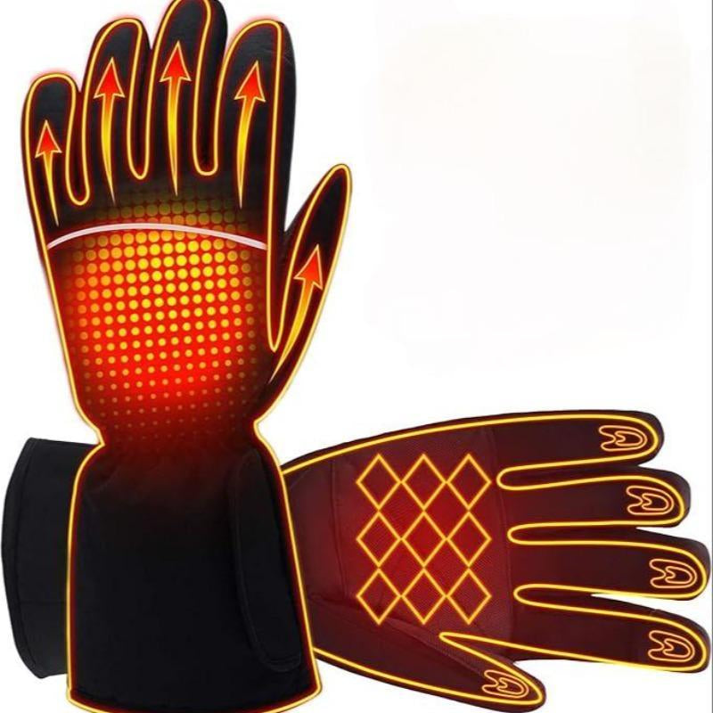 USB Electric Heated Gloves,โโ๐งค๐ 1 Set Waterproof Touch Screen Insulated Arthritis Hand Warmer