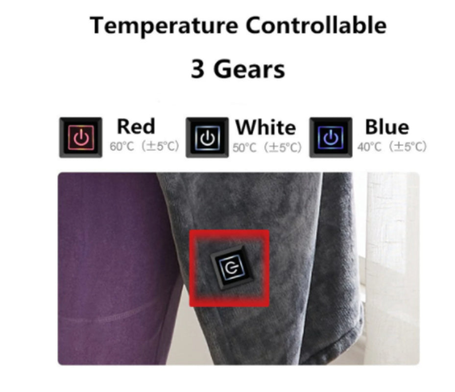 Winter Throw Blanket ⛄ Usb Heated Warm Shawl Plush Throw Over Blanket