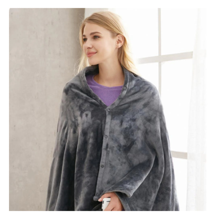 Winter Throw Blanket ⛄ Usb Heated Warm Shawl Plush Throw Over Blanket
