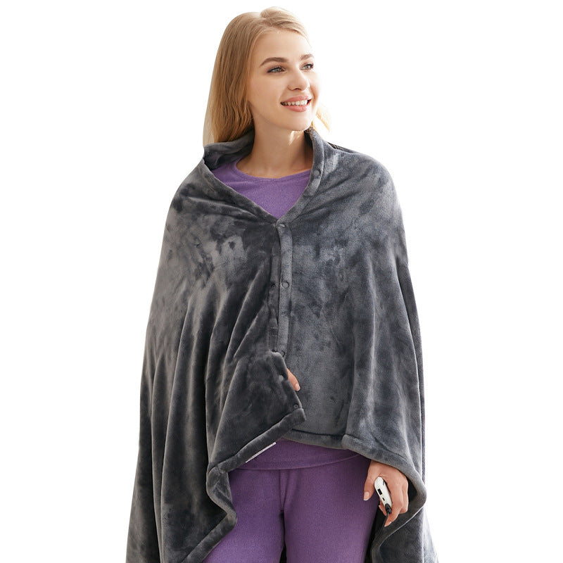 Winter Throw Blanket ⛄ Usb Heated Warm Shawl Plush Throw Over Blanket