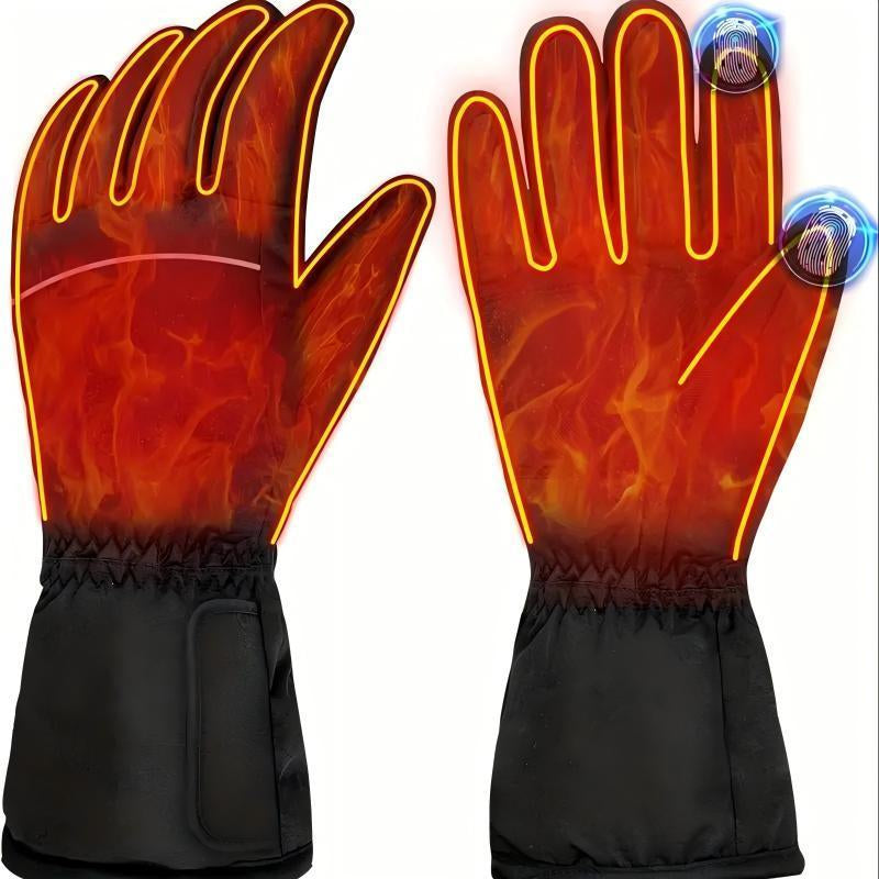 USB Electric Heated Gloves,โโ๐งค๐ 1 Set Waterproof Touch Screen Insulated Arthritis Hand Warmer