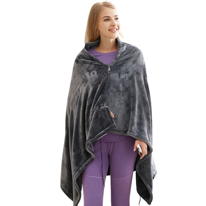 Winter Throw Blanket ⛄ Usb Heated Warm Shawl Plush Throw Over Blanket